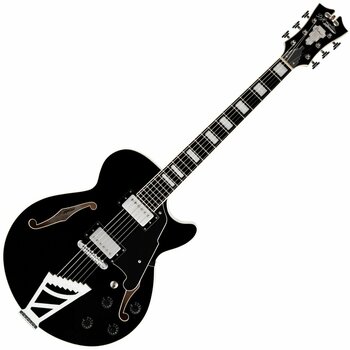 Semiakustická gitara D'Angelico Premier SS Stairstep Čierna - 1