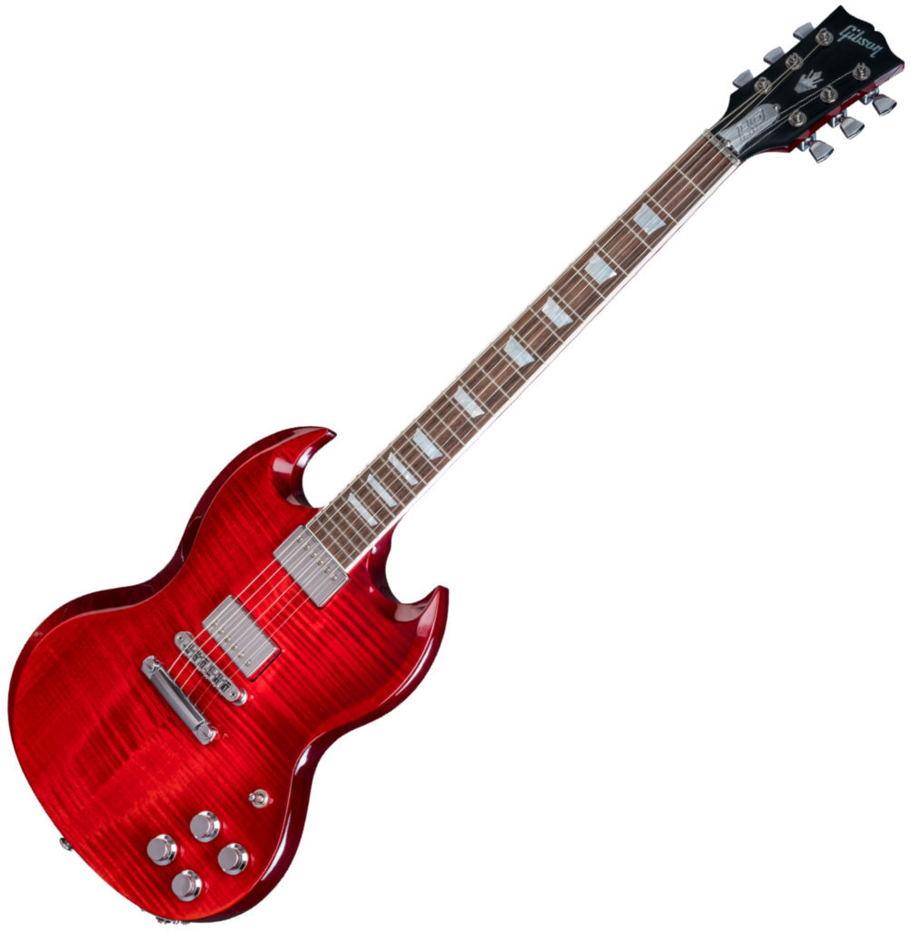 Guitare électrique Gibson SG Standard HP 2018 G Force Blood Orange Fade