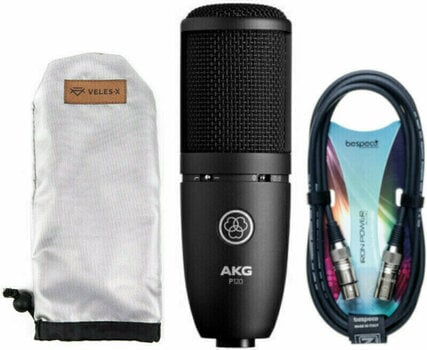 Kondenzátorový štúdiový mikrofón AKG P120+ Recording Microphone SET Kondenzátorový štúdiový mikrofón - 1