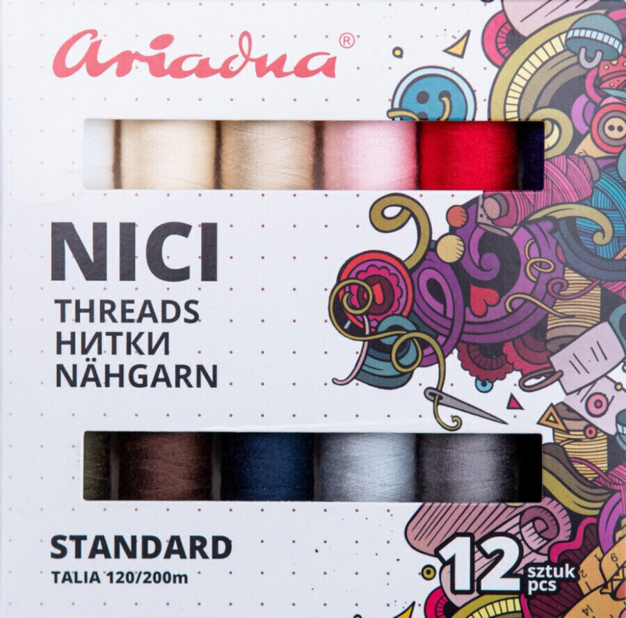 Thread Ariadna Thread Set of Threads Talia 12 x 200 m Mix