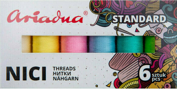 Ata de cusut Ariadna Ata de cusut Set of Threads Talia 6 x 200 m Standard Spring - 1