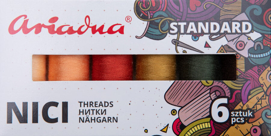 Thread Ariadna Thread Set of Threads Talia 6 x 200 m Standard Autumn