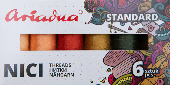 Fil à coudre Ariadna Fil à coudre Set of Threads Talia 6 x 200 m Standard Autumn - 1