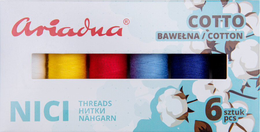 Thread Ariadna Thread Cotton 80 6 x 170 m Sky Colours