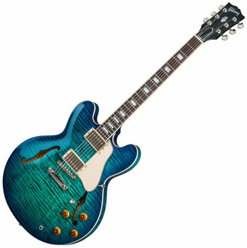 Halvakustisk gitarr Gibson ES-335 Figured Aquamarine - 1