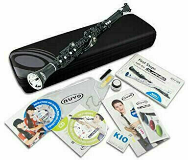 Hibridni duvački instrument NUVO Clarinéo Starter Set Black/Silver with German DVD CD - 1