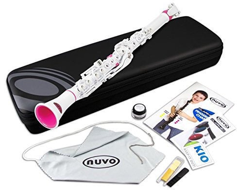 Instrument à vent hybride NUVO Clarinéo Starter Set White/Pink with German DVD CD