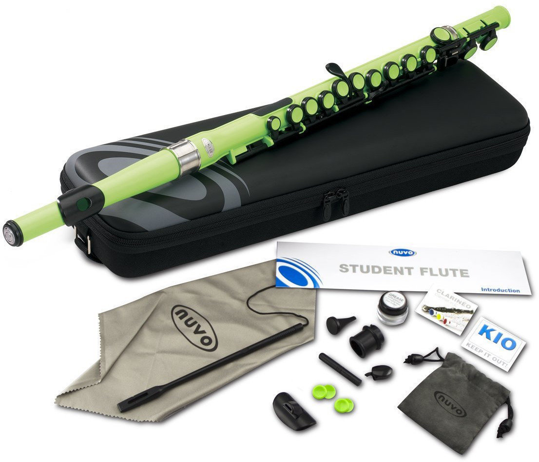 Hybridný dychový nástroj
 NUVO Student Flute Kit Laser Green