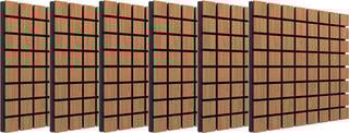 Absorptiepaneel hout Vicoustic Flexi Wood Ultra Lite Locarno Cherry Absorptiepaneel hout