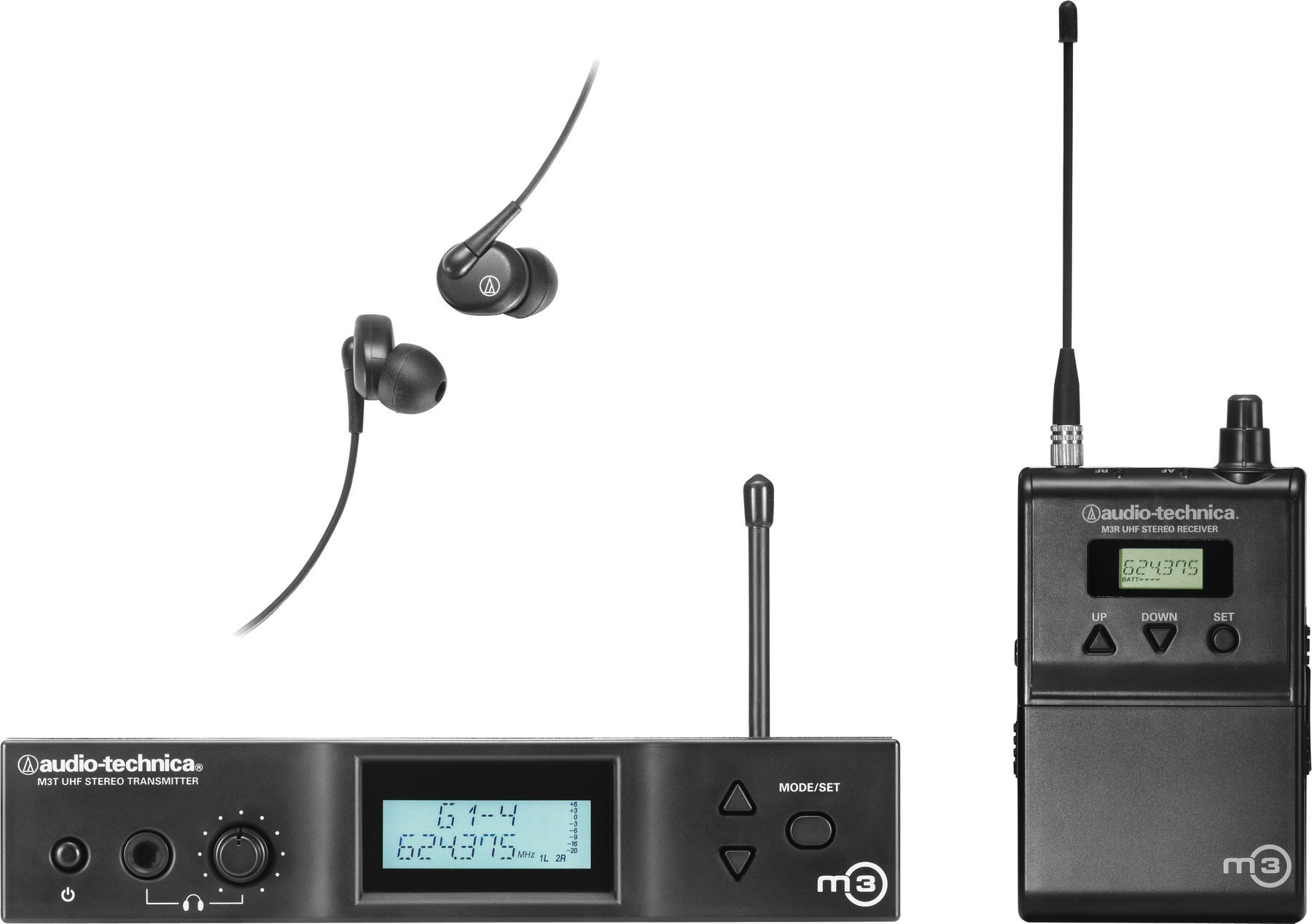 Trådlös öronövervakning Audio-Technica M3 Wireless In-Ear Monitor System