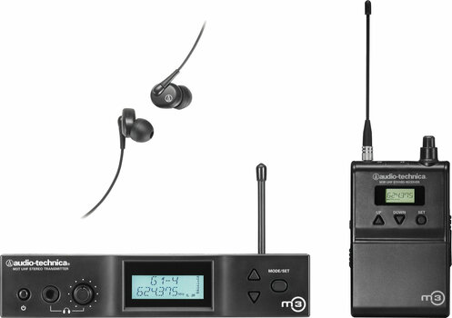 Trådløs i øre monitorering Audio-Technica M3 Wireless In-Ear Monitor System - 1