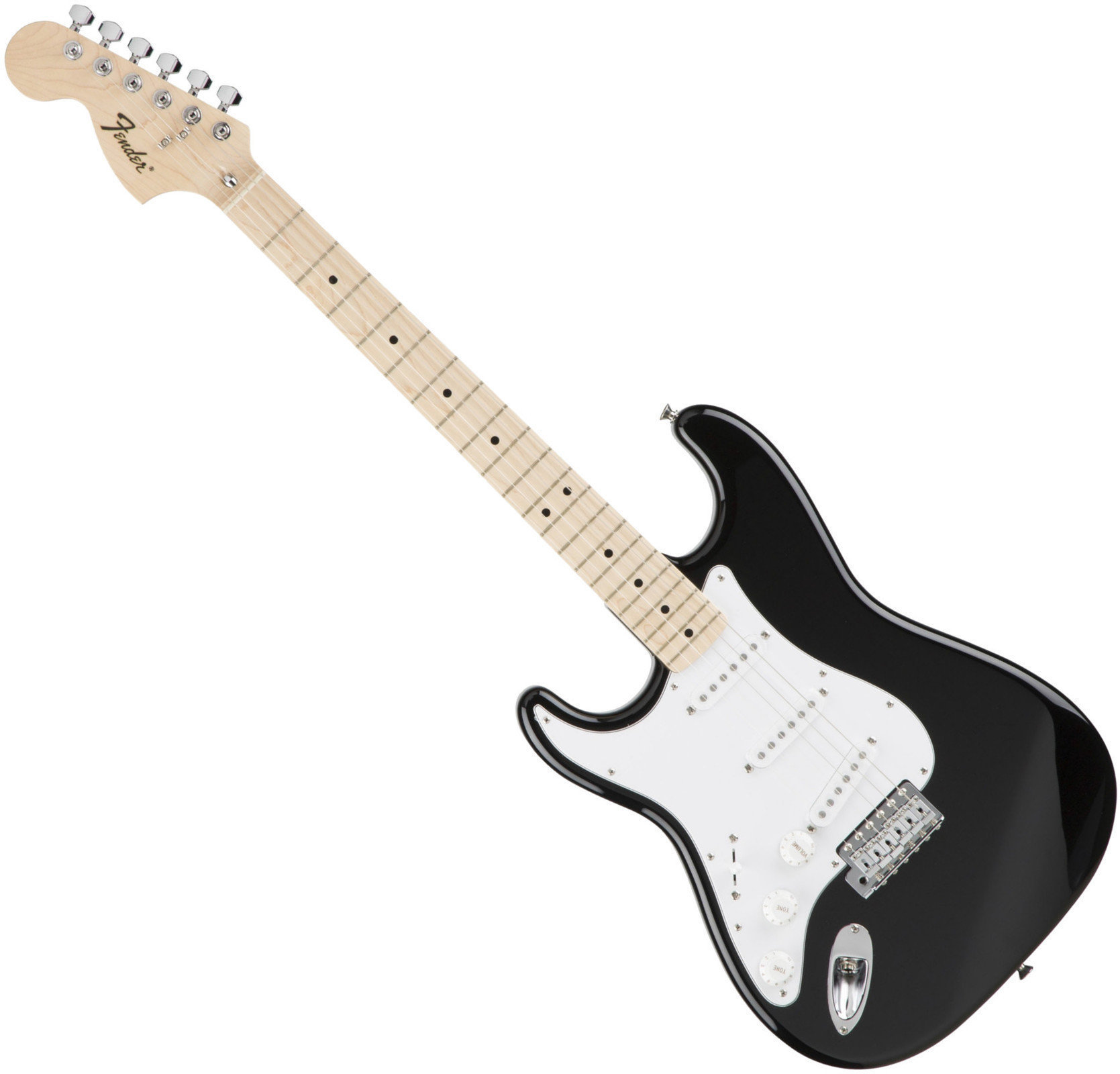 Vänsterhänt elgitarr Fender Classic 70s Stratocaster Left Hand MN Black