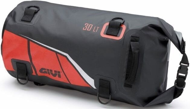 Заден куфар за мотор / Чантa за мотор Givi EA114BR Waterproof Cylinder Seat Bag 30L Black/Red
