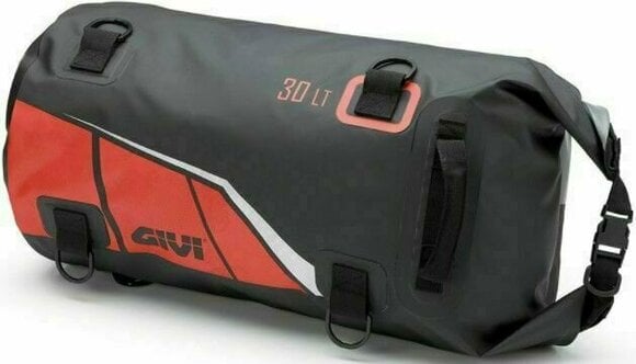 Zadný kufor / Taška na motorku Givi EA114BR Waterproof Cylinder Seat Bag 30L Black/Red - 1