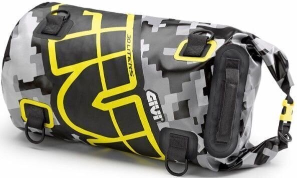 Photos - Motorcycle Luggage GIVI EA114CM Waterproof Cylinder Seat Bag 30L Camo/Grey/Yellow 