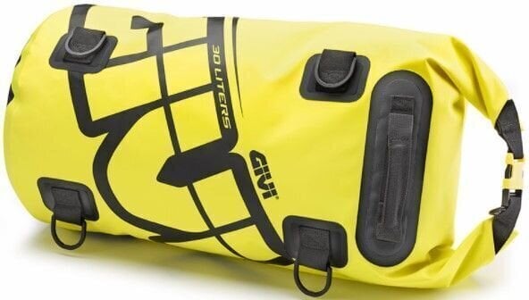 Photos - Motorcycle Luggage GIVI EA114FL Waterproof Cylinder Seat Bag 30L Neon Yellow 