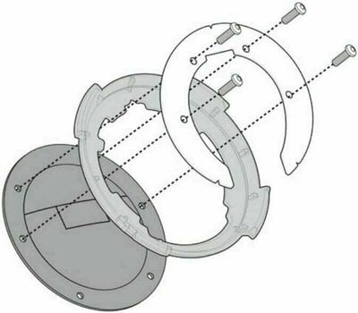 Akcesoria do motocyklowych sakw, toreb Givi BF44 Specific Flange for Fitting Tanklock, TanklockED Bags - 1