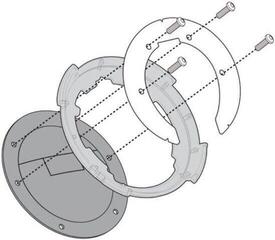 Acessórios para malas de motociclos Givi BF50 Specific Flange for Fitting Tanklock, TanklockED Bags