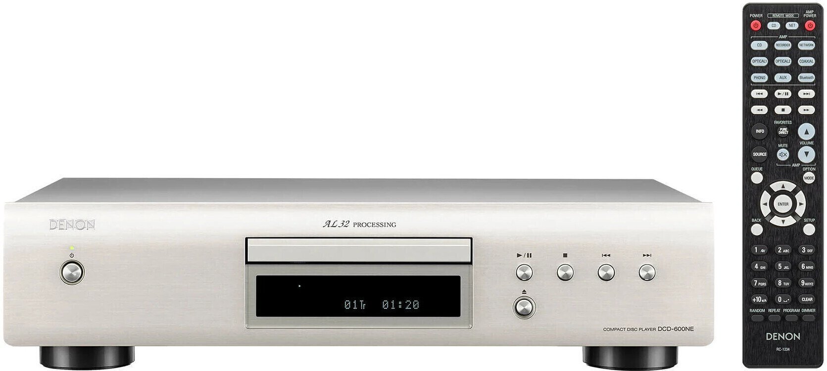 Hi-Fi CD-spelare Denon DCD-600NE SPE2 Silver Hi-Fi CD-spelare