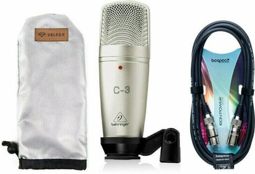 Microfon cu condensator pentru studio Behringer C-3 STUDIO CONDENSER SET Microfon cu condensator pentru studio - 1