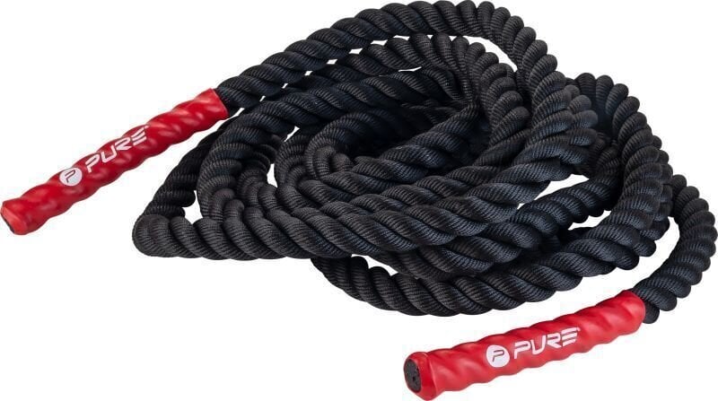 Posilňovacie lano Pure 2 Improve Battle Rope Čierna 9 m Posilňovacie lano
