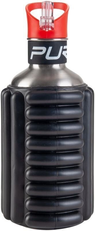 Fitness shaker en fles Pure 2 Improve Bottle With Foam Black 1200 ml Fitness shaker en fles