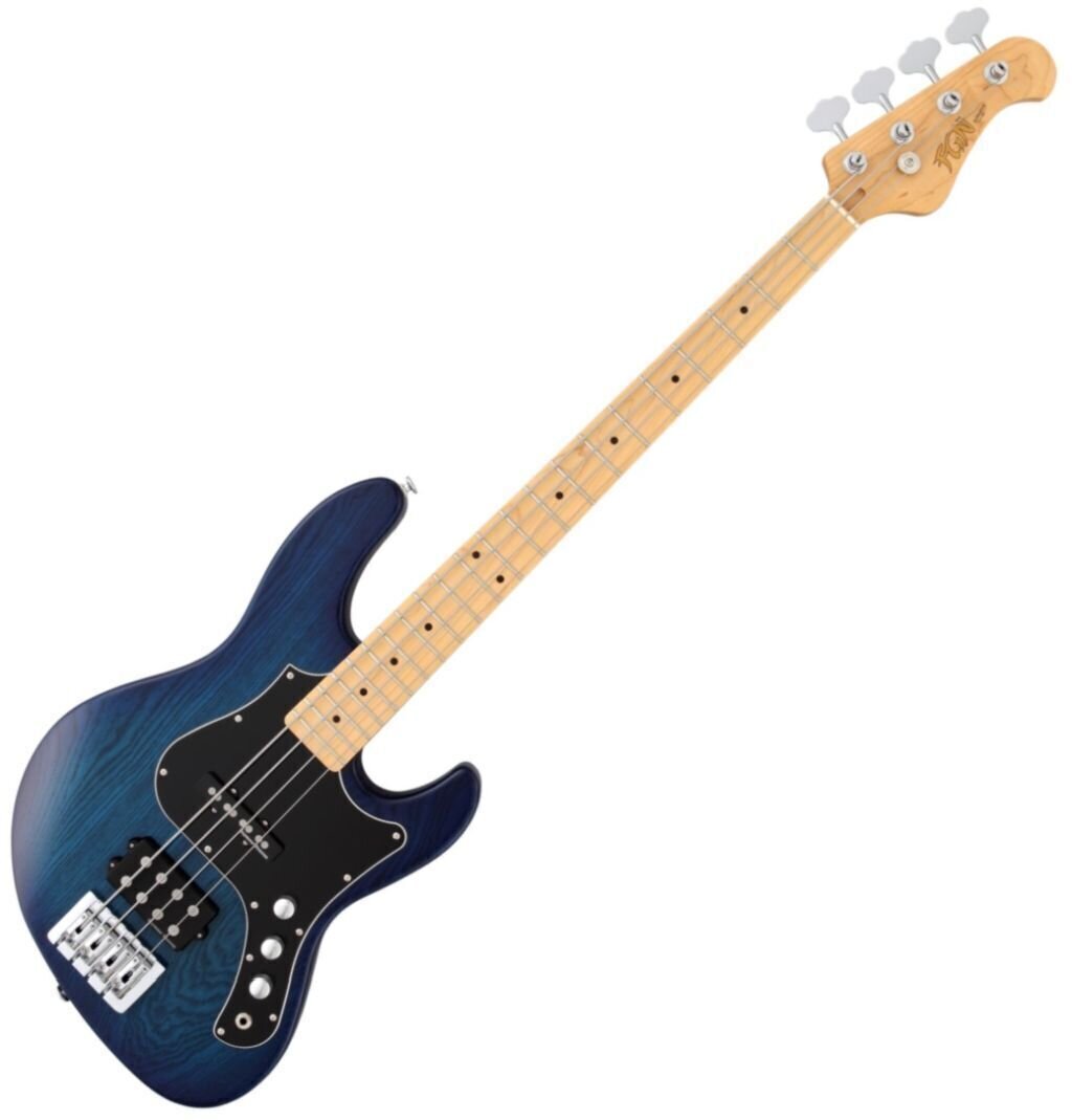 Basse électrique FGN J-Standard Mighty Jazz See Thru Blue Burst Basse électrique