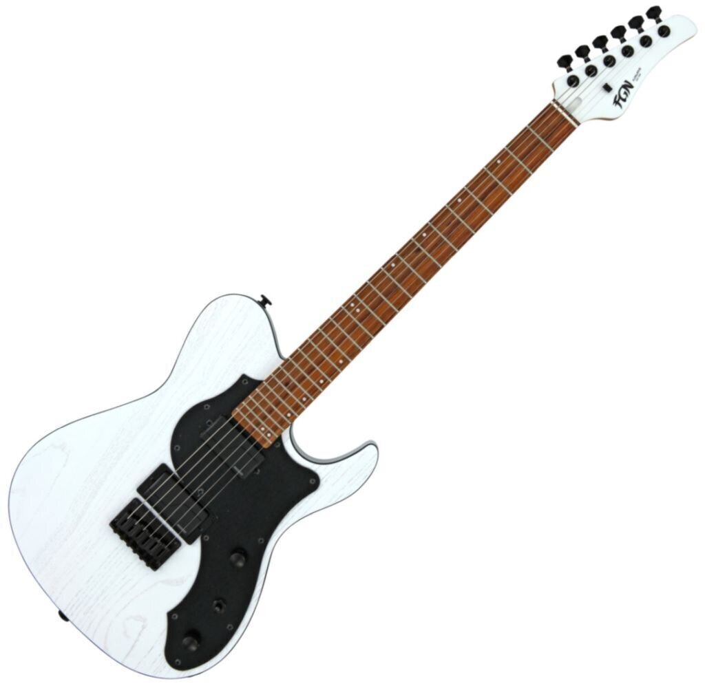 Elektrische gitaar FGN J-Standard Iliad Dark Evolution Open Pore White
