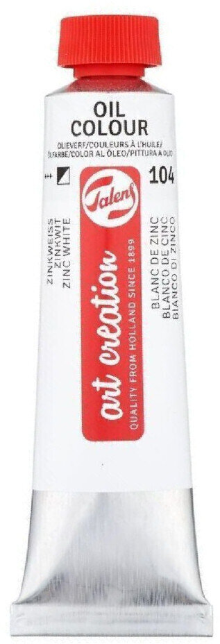 Peinture à l'huile Talens Art Creation 9019104M Peinture à l'huile Zinc White 40 ml 1 pc
