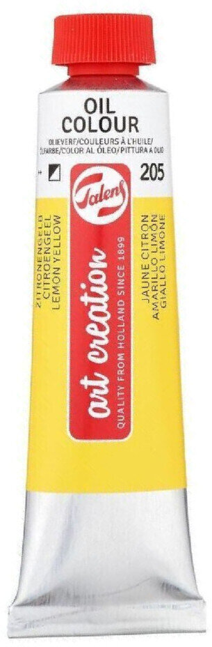 Peinture à l'huile Talens Art Creation 9019205M Peinture à l'huile Lemon Yellow 40 ml 1 pc
