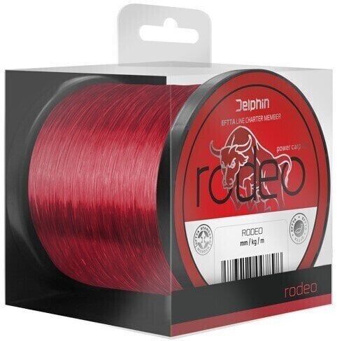 Angelschnur Delphin Rodeo Red 0,25 mm 12 lbs 600 m