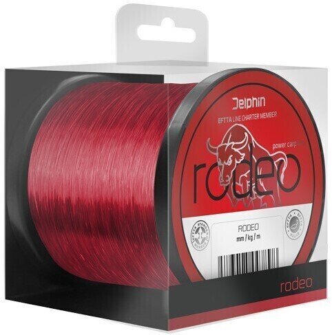 Fiskelina Delphin Rodeo Red 0,30 mm 17 lbs 600 m