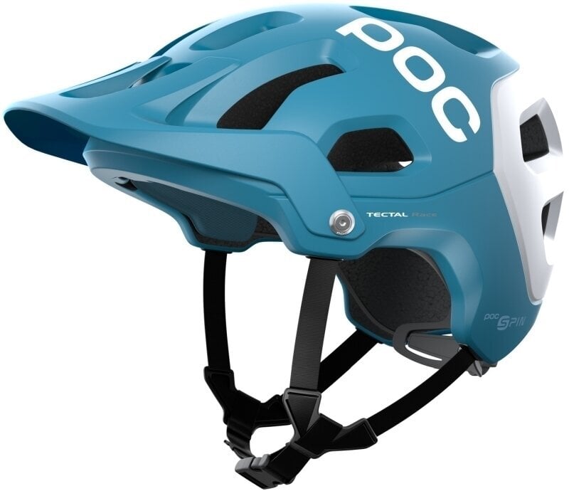 Bike Helmet POC Tectal Race SPIN Basalt Blue/Hydrogen White Matt 51-54 Bike Helmet