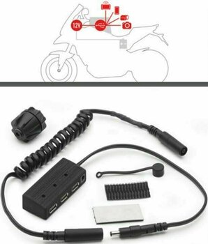 Motorcycle USB / 12V Connector Givi S111 Power Hub - 1