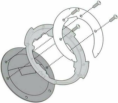 Kiegészítők motoros táskák és dobozok Givi BF39 Specific Flange for Fitting Tanklock, TanklockED Bags - 1