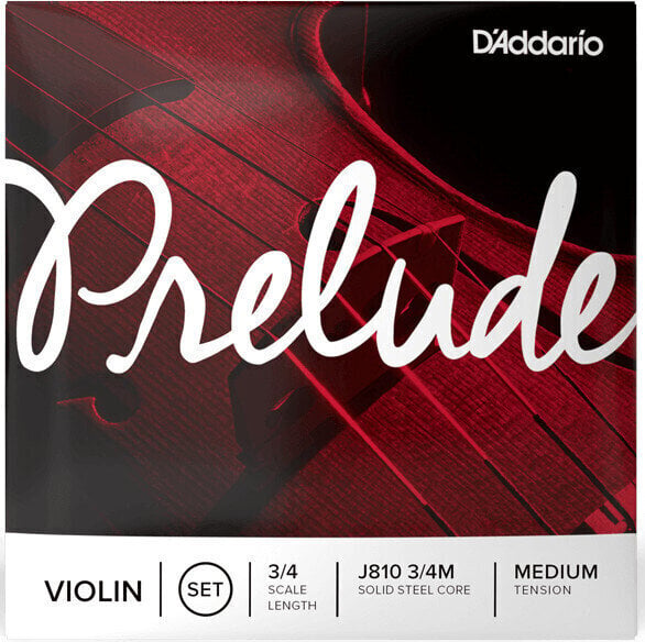 Saiten für Streichinstrumente D'Addario J810 3/4M Prelude