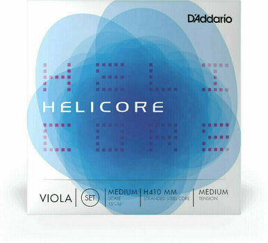 Viola Strings D'Addario H410 MM Helicore Vla Set Medium Med Viola Strings - 1