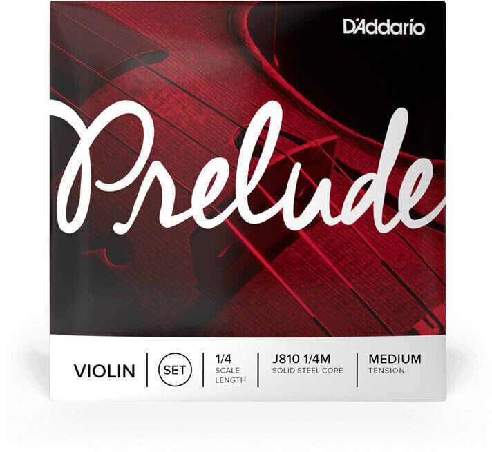 Struny do skrzypiec D'Addario J810 1/4M Prelude