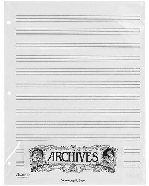 Folha de música para cordas D'Addario X12S Arc 12 Stv Livro de música