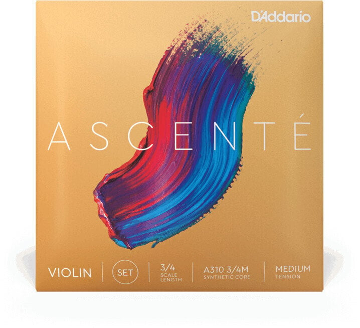 Cordas para violino D'Addario A310 3/4M Ascente