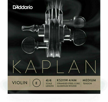 Saiten für Streichinstrumente Kaplan KS311W 4/4M Non Whistlin E - 1