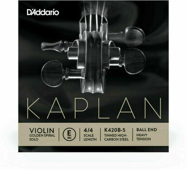 Cuerdas de violín Kaplan K420B-5 Gss E HVY Cuerdas de violín - 1
