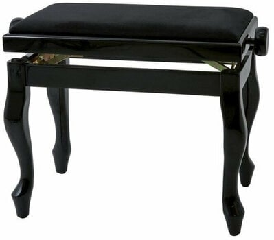 Tabouret de piano en bois GEWA 130330 Piano Bench Deluxe Classic Black High Gloss - 1