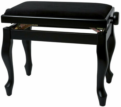 Houten of klassieke pianokrukjes GEWA Piano Bench Deluxe Classic Black Matt - 1