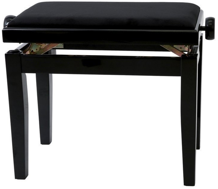 Klaverstole af træ eller klassiske klaverstole GEWA Piano Bench Deluxe Black High Polish