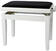 Wooden or classic piano stools
 GEWA Piano Bench Deluxe White Gloss