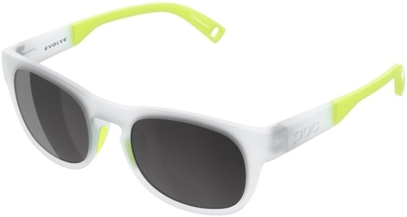 Sportske naočale POC POCito Evolve Transparent Crystal/Fluorescent Limegreen/Equalizer Grey