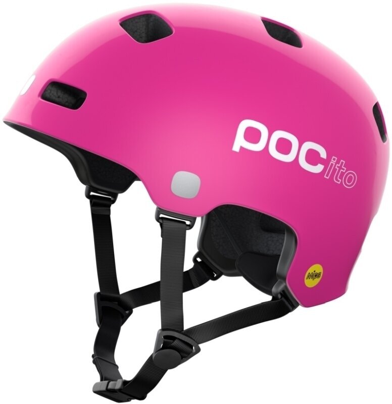 Gyerek kerékpáros sisak POC POCito Crane MIPS Fluorescent Pink 55-58 Gyerek kerékpáros sisak