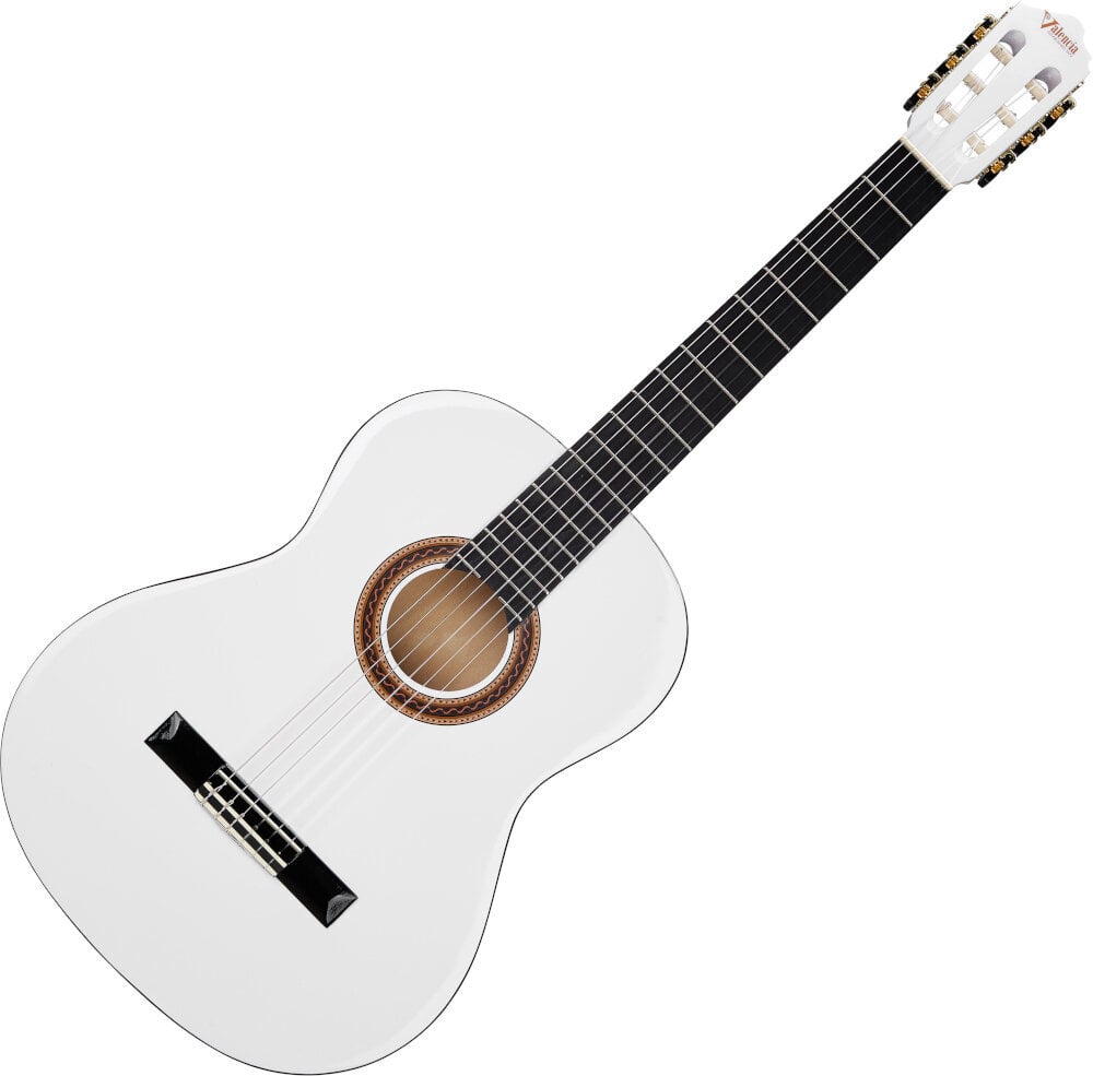 Класическа китара с размер 3/4 Valencia VC103 3/4 бял
