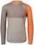 Cyklo-Dres POC MTB Pure LS Jersey Dres Zink Orange/Moonstone Grey/LT Sandstone Beige S